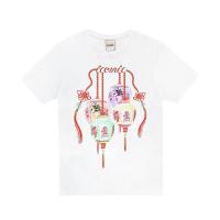 ราคา ICONIC เสื้อยืด พิมพ์ลาย โคมไฟจีนและความหมายมงคล รุ่น BRILLIANCE4746 สีขาว M (MKP1073804)