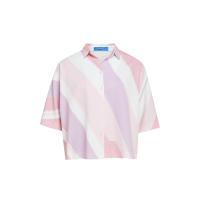 ราคา CRUISE BY CHRISTIANA เสื้อเชิ้ตพิมพ์ลายริ้วกราฟิก รุ่น CC96P1C6188 สีชมพู L (MKP1177625)