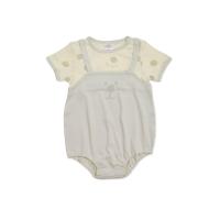 ราคา AUKA ชุดจั๊มสูทแขนสั้น เด็กผู้ชาย Cocoa Dot สีเขียว 0-3 Month (MKP1652765)