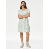 ราคา Marks & Spencer ชุดกระโปรงนอนผู้หญิง ผ้าคอตตอนโมดัล สีขาว S (CDS11908104)