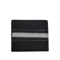 ราคา BANGKOK BOOTERY กระเป่าสตางค์ หนังปลากระเบน สีดำ One Size (MKP1490352)