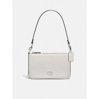 ราคา COACH กระเป๋าสะพาย รุ่น Pouch Bag With Signature Canvas Interior สีขาว One Size (MKP1780600)
