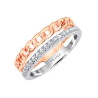 Prima Diamond แหวนเพชร แบบ Chain Collection 105R4279-02