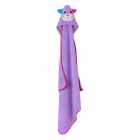 ราคา Zoocchini ผ้าคลุมตัวหลังการอาบน้ำหรือว่ายน้ำ เนื้อนุ่ม ลายแมวน้อยสีม่วงน่ารัก Newborn (MKP1042368)