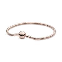 ราคา PANDORA สร้อยข้อมือ Pandora Moments Snake Chain สีโรส 19cm (MKP0802918)