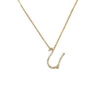 ราคา Strawberry สร้อยคอจี้ตัวอักษร U สีทอง (MKP1519087)