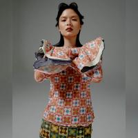 ราคา BLACKDOG BKK เสื้อตาข่ายซีทรูสีชมพูแขนระบายดอกไม้ Free Size (GRMKPPR000076474)