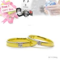 ราคา FINEJEWELTHAI แหวนคู่-แหวนเพชร-แหวนเงิน-เพชรแท้-เงินแท้-Diamond_Gift_set21 สีทอง 50 (MKP1081657)