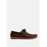 ราคา BROWN STONE รองเท้าหนังแท้ Brown Stone The Punter's Boat Shoes Oil Leather Brandy Brown สีน้ำตาล (MKP0011992)