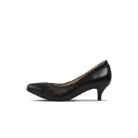 ราคา SIRENA รองเท้าคัทชู หนังแท้ หัวแหลม ส้นสูง 2 นิ้ว รุ่น Carnation สีดำ 37 EU (MKP0845750)