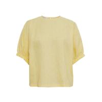 ราคา CHRISTIANA เสื้อเบลาส์ลินินแขนพอง รุ่น 163117-1 สีเหลือง 2XL (MKP0888319)