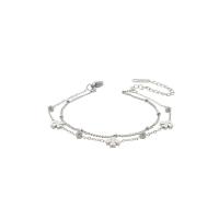 ราคา Larov สร้อยข้อมือผู้หญิงดีไซน์ใบโคลเวอร์ รุ่น Lucky Clover สีเงิน (MKP1232832)