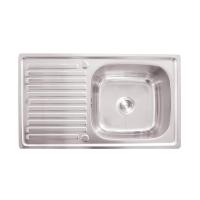 ราคา TEKA LINEA อ่างล้างจานติดตั้งบนเคาน์เตอร์ VIVA 80 1B 1D สีเงิน (MKP0331765)