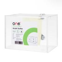 ราคา One กล่องใส่ทิปอะคริลิก แบบมีล็อก ONE TB-15 ขนาด 15x20x15 ซม. (MKP0980897)