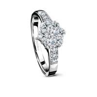 ราคา Jubilee Diamond แหวนเพชร Classic Flower Ring รุ่น RH09168 สีWhite Gold 57 (MKP0796446)