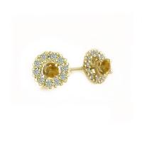 ราคา FINEJEWELTHAI ต่างหูบุษราคัม-ต่างหูเพชร-ต่างหูเงินแท้-ออกแบบพิเศษ-E1083yl00g สีทอง (MKP0858142)