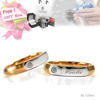 ราคา FINEJEWELTHAI แหวนคู่-แหวนเพชร-แหวนเงิน-เพชรแท้-เงินแท้-Diamond_Gift_set7 สีทองชมพู 56 (MKP1081721)