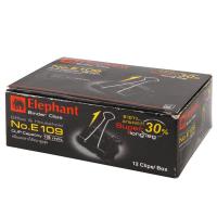 ราคา ELEPHANT คลิปดำ 40 มม. (กล่อง12ตัว) ตราช้าง E109 (MKP0978417)