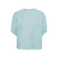 ราคา CHRISTIANA เสื้อเบลาส์ลินินแขนพอง รุ่น 163117 สีเขียว 2XL (MKP0888317)