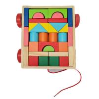 ราคา JKPtoys ของเล่นไม้เสริมพัฒนาการ รถลาก บล็อคไม้ 32 ชิ้น (MKP1326337)