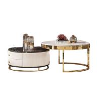 ราคา Shira Furniture (พรีออเดอร์ 30 วัน)โต๊ะกลางห้องรับแขกสีขาว Top หินอ่อน ขาสแตนเลส (MKP1225492)