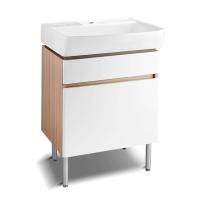 ราคา KOHLER ตู้เฟอร์นิเจอร์สำหรับอ่างล้างหน้า 600 มม พร้อมอ่างล้างหน้า ( รุ่น แฟมิลี่แคร์) K-31500X-PD1+K-22778X-1-0 (MKP1239380)