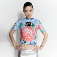 ราคา BLACKDOG BKK เสื้อตัวสั้นหลากสี พิมพ์ลายโบตั๋น ฉลุ BD คละลาย Free Size (MKP1431192)