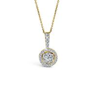 ราคา Jubilee Diamond จี้เพชรไม่รวมสร้อย Floriss Halo Diamond Pendant รุ่น P16404EG - Gold (MKP0773279)