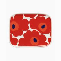 ราคา MARIMEKKO จานพิมพ์ลาย Unikko 15x12 ซม สีแดง (MKP0594730)