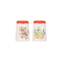 ราคา Cath Kidston กระปุก Feels Like Home Salt & Pepper Shakers ลาย Hampstead Rose สีแดง (MKP1676500)