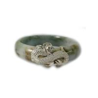 ราคา FINEJEWELTHAI กำไลผู้ชาย หยกแท้ มังกรเป็นเงินแท้ สีเงิน (MKP1769362)