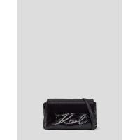 ราคา KARL LAGERFELD กระเป๋าสะพาย รุ่น K SIGNATURE SOFT สี BLACK One Size (MKP1671232)