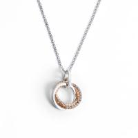 ราคา JEWELLISTA สร้อยพร้อมจี้รุ่น Ally เงินแท้ ประดับพลอย CZ สีโรสโกลด์ (MKP1373336)