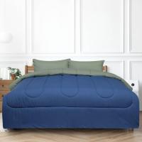 ราคา Slumberland เซ็ทผ้าปูที่นอน 5 ชิ้น รุ่น Stamford 6 ฟุต สีน้ำเงิน/เขียว (MKP1466541)