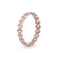 ราคา PANDORA แหวน PANDORA Rose heart ring สีโรส 48 (MKP1466560)