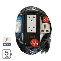 ราคา SOKAWA บล็อคยาง 2x4 พร้อมสายไฟ VCT 3x1 รุ่น S-265 ขนาด 5 เมตร น้ำตาล (MKP1393512)