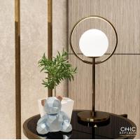 ราคา Chic Republic โคมไฟตั้งโต๊ะ ARTEMIS สี ทองเหลือง/ขาว (MKP1209938)