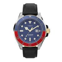 ราคา Timex นาฬิกาข้อมือผู้ชาย Harborside Coast Automatic รุ่น TW2V72200 สายหนัง สีดำ (MKP1605209)