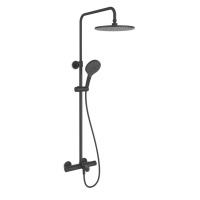 ราคา KOHLER ก๊อกผสมลงอ่าง/ยืนอาบระบบเทอร์โมสแตทติก พร้อมฝักบัวสายอ่อนและฝักบัวก้านแข็ง รุ่น July สีดำ (MKP1342062)