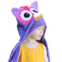 ราคา Zoocchini ผ้าคลุมอาบน้ำ หรือว่ายน้ำ ลายนกฮูกสีม่วงสดใส มาพร้อมฮูท เนื้อผ้าหนา ซึมซับน้ำได้ดีเยี่ยม (MKP1025047)