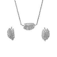 ราคา STRAWBERRY เซตสร้อยคอ+ต่างหู สีเงิน SN1004 (MKP1357359)