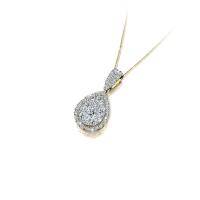 ราคา Jubilee Diamond จี้เพชรไม่รวมสร้อย Teardrop Mirage Pendant รุ่น P17407EG - สีโกลด์ (MKP0797157)