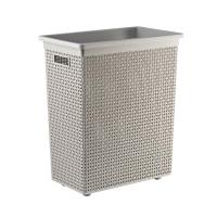 ราคา DKW ตะกร้าผ้าเหลี่ยม พลาสติก ลายสาน รุ่น HH-1120-GR ขนาด 27 x 44 x 51.5 ซม. สีเทา (MKP0891869)