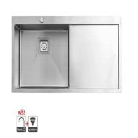 ราคา Teka ซิงค์ฝังสแควร์ 1หลุม 1ที่พักขวา TEKA TQB 1B 1Dสเตนเลส (MKP1467317)