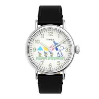 ราคา Timex นาฬิกาข้อมือผู้ชายและผู้หญิง Standard x Peanuts Featuring Snoopy Happy Birthday รุ่น TW2V61000 สายหนัง สีดำ (MKP1605651)