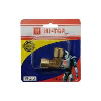 ราคา Hi-Top ข้อต่อทองเหลือง ข้องอ เกลียวใน-ใน รุ่น FFL 2-2 ขนาด 2 - 2 หุน สีทอง (MKP1095152)