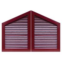 ราคา WINDOORS เกล็ดจั่วไม้ดูริโอพร้อมมุ้ง รุ่น LJ-04 ขนาด 40 x 60 ซม. สีน้ำตาลแดง (MKP0746040)