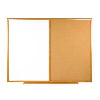 ราคา One กระดานไวท์บอร์ด+บอร์ดไม้ก๊อกขอบไม้ 90x120 ซม. ONE (MKP1001512)