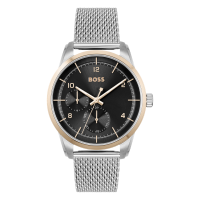 ราคา Boss นาฬิกาผู้ชาย Sophio รุ่น HB1513961 สายสแตนเลส สีเงิน (MKP1629498)