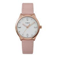 ราคา Timex นาฬิกาข้อมือผู้หญิง รุ่นTW2V76600, สายหนัง, สีชมพู (MKP1652967)